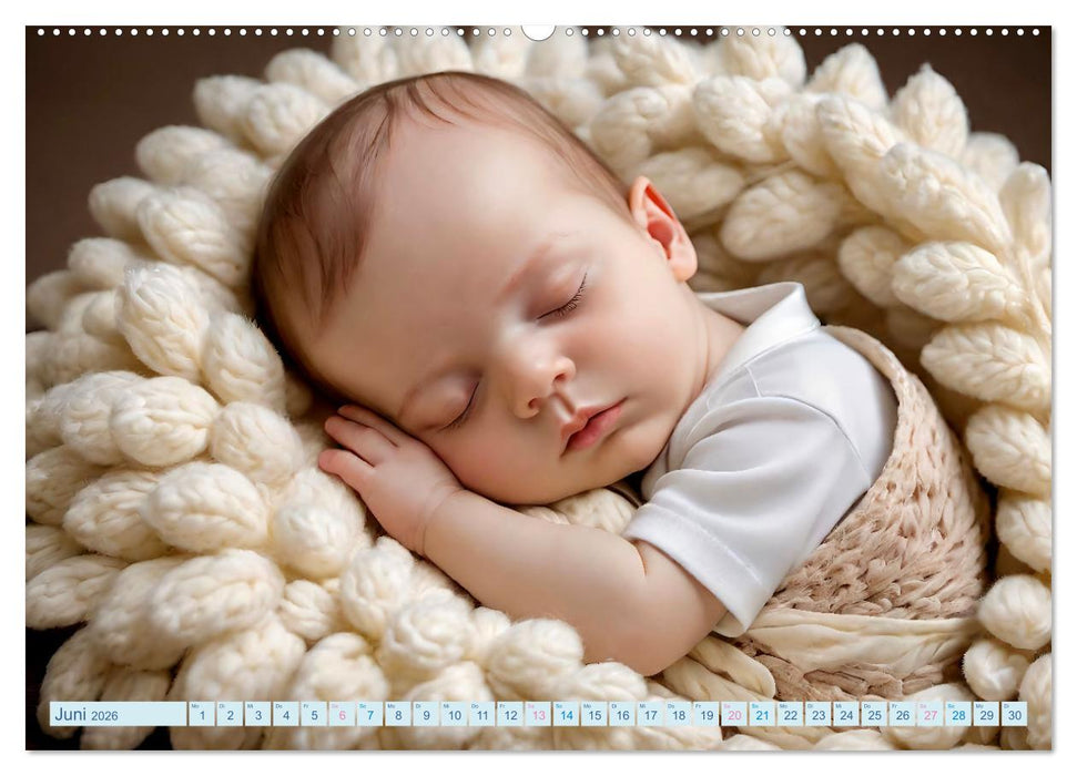 Schlummernde Babys (CALVENDO Wandkalender 2026)