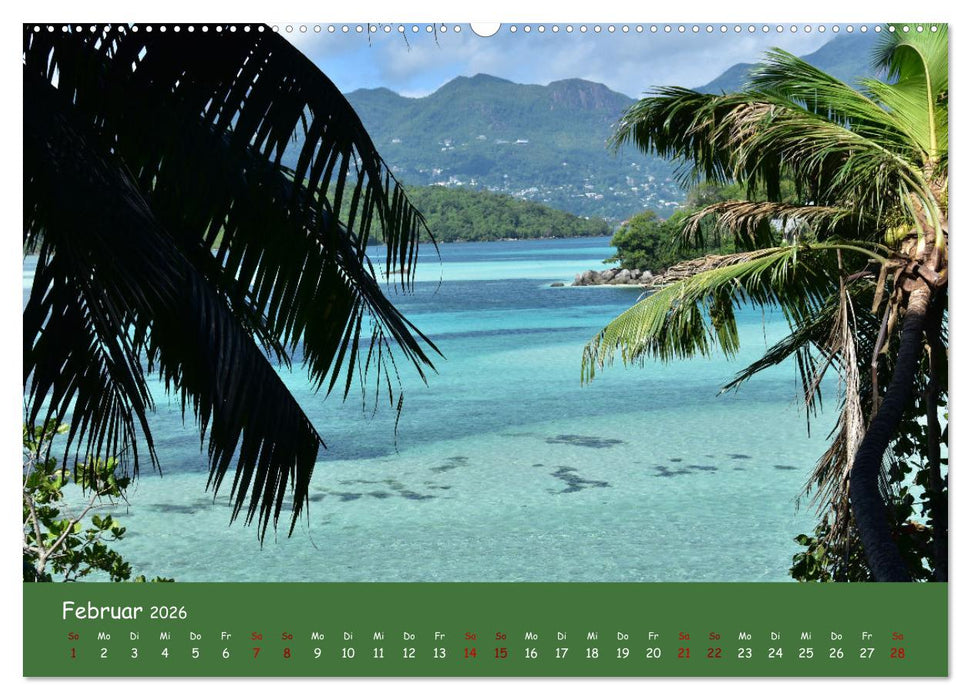 Mahè und die Inseln der Seychellen (CALVENDO Wandkalender 2026)