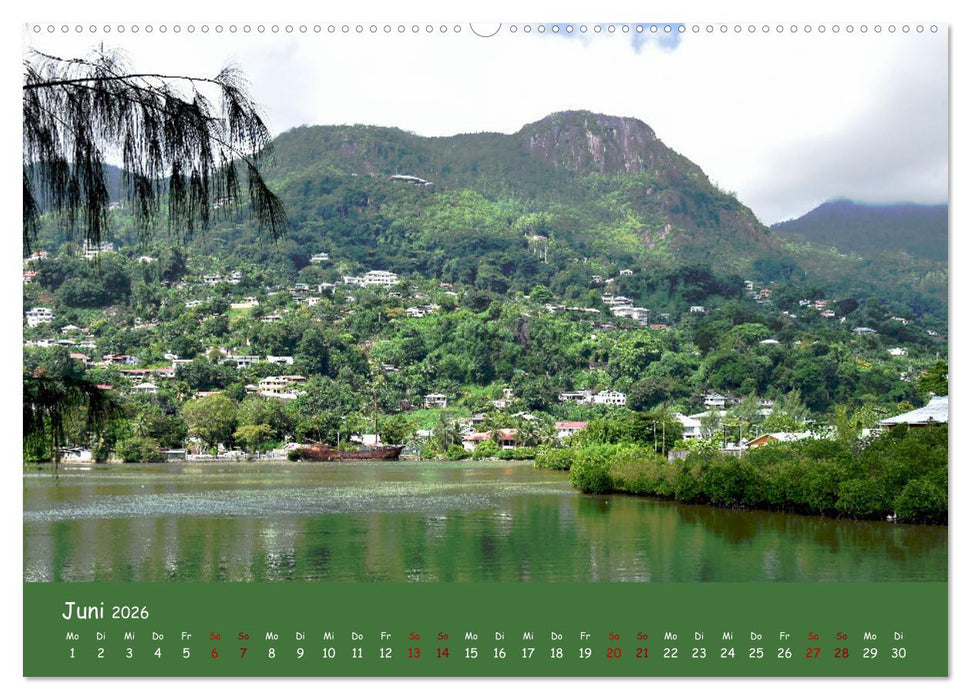 Mahè und die Inseln der Seychellen (CALVENDO Wandkalender 2026)