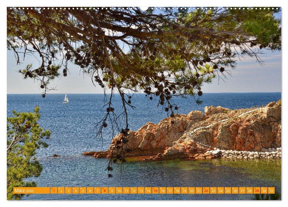 Die Entdeckung der Côte Bleue (CALVENDO Premium Wandkalender 2026)