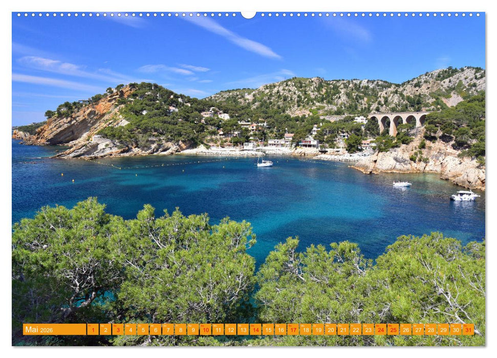 Die Entdeckung der Côte Bleue (CALVENDO Premium Wandkalender 2026)