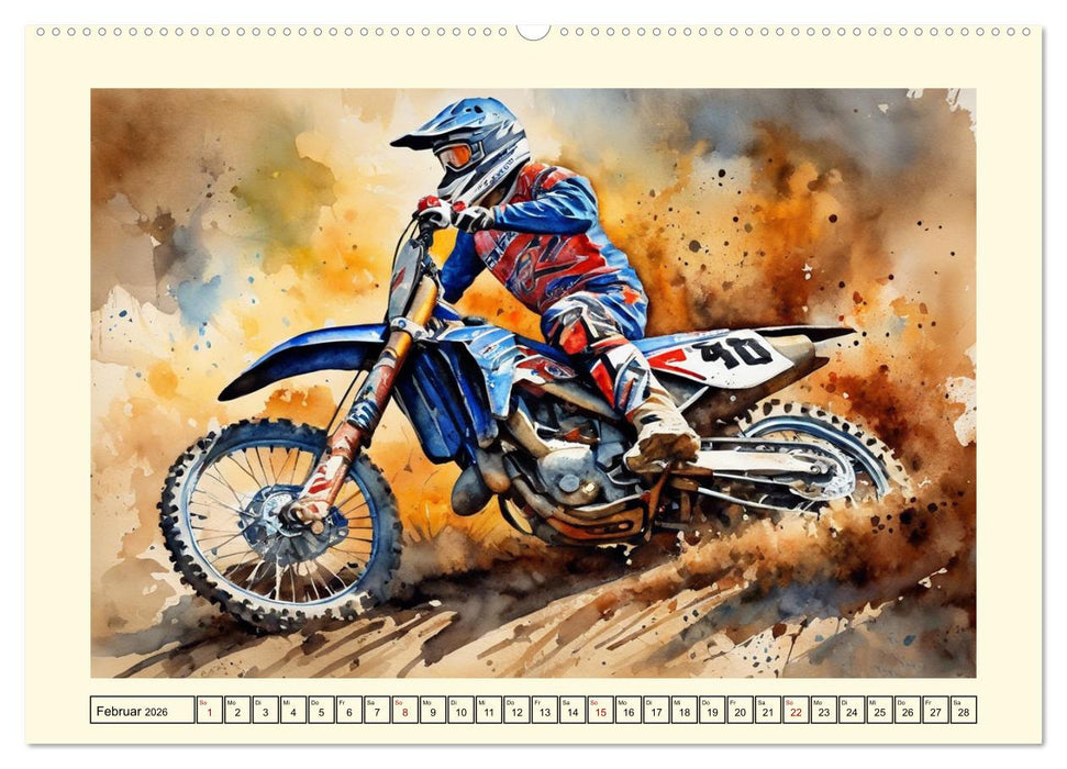 Sehnsucht Motorradfahren (CALVENDO Wandkalender 2026)