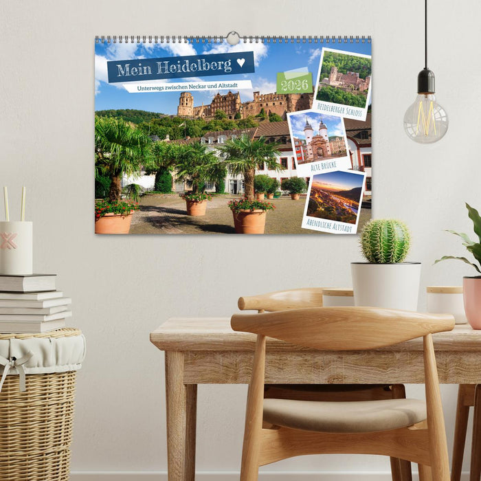 Mein Heidelberg - Unterwegs zwischen Neckar und Altstadt (CALVENDO Wandkalender 2026)