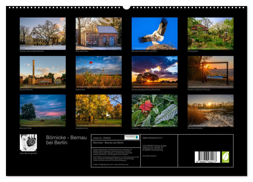 Börnicke - Bernau bei Berlin (CALVENDO Premium Wandkalender 2026)