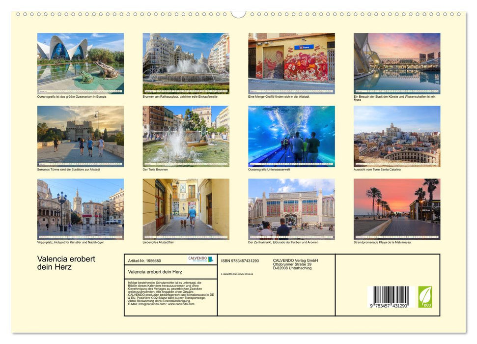 Valencia erobert dein Herz (CALVENDO Premium Wandkalender 2026)