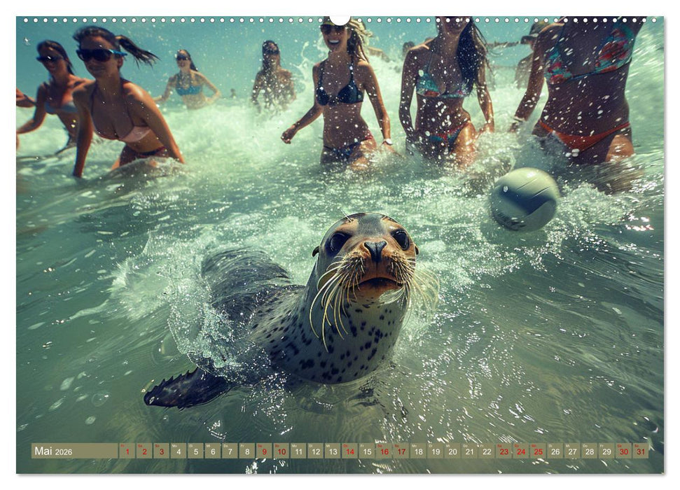 Tierische Balljunkies (CALVENDO Premium Wandkalender 2026)