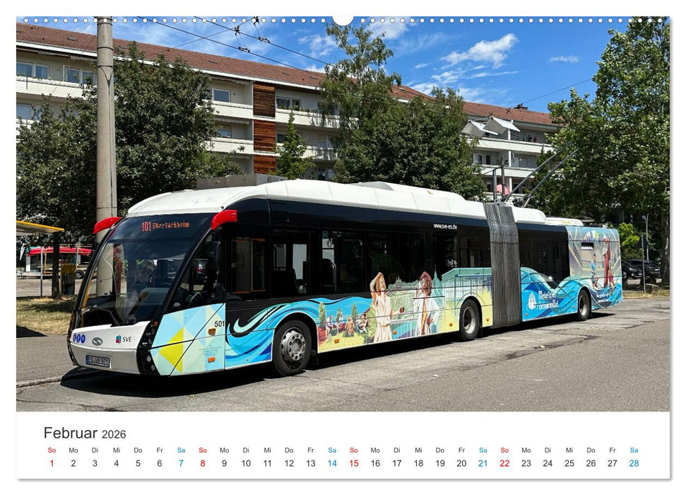 Omnibusse im Fokus (CALVENDO Premium Wandkalender 2026)