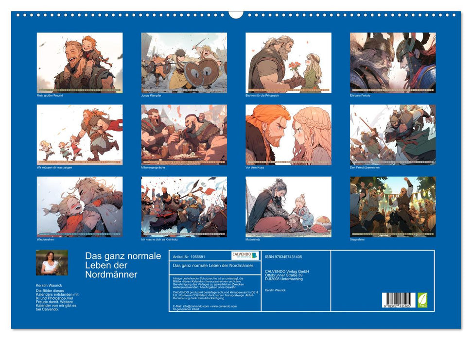 Das ganz normale Leben der Nordmänner (CALVENDO Wandkalender 2026)