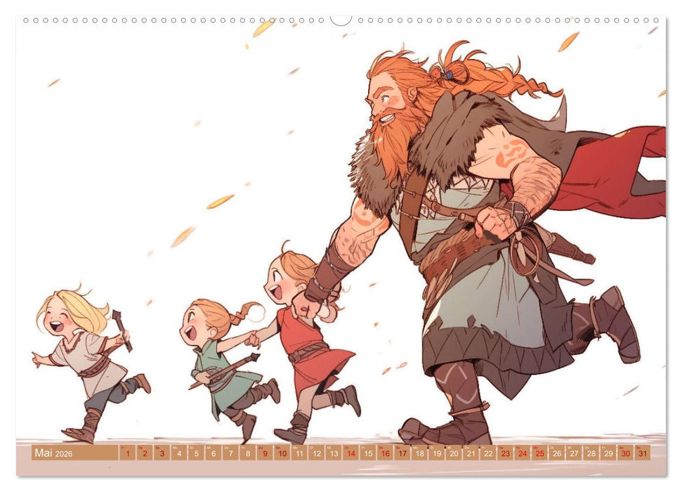 Das ganz normale Leben der Nordmänner (CALVENDO Wandkalender 2026)