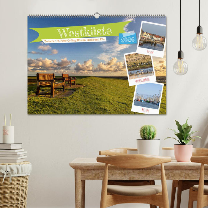 Westküste - Zwischen St. Peter Ording, Büsum und Elbe (CALVENDO Wandkalender 2026)