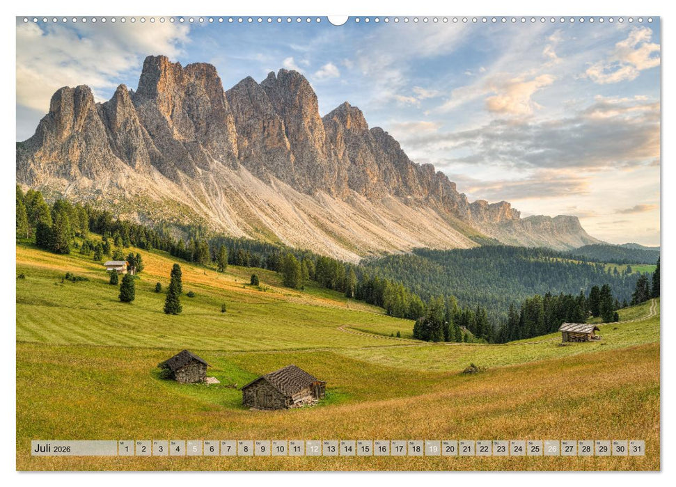 Faszination Dolomiten (CALVENDO Premium Wandkalender 2026)