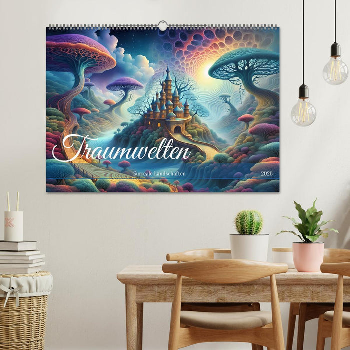 Traumwelten Surreale Landschaften (CALVENDO Wandkalender 2026)