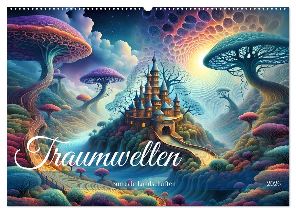 Traumwelten Surreale Landschaften (CALVENDO Wandkalender 2026)