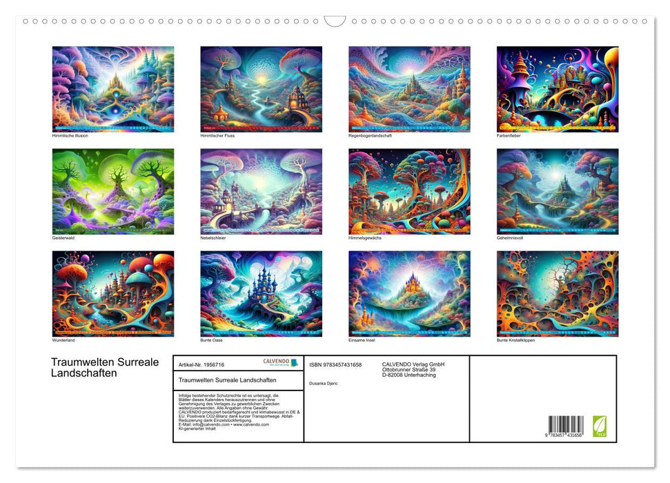 Traumwelten Surreale Landschaften (CALVENDO Wandkalender 2026)