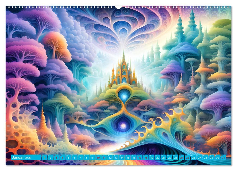 Traumwelten Surreale Landschaften (CALVENDO Wandkalender 2026)