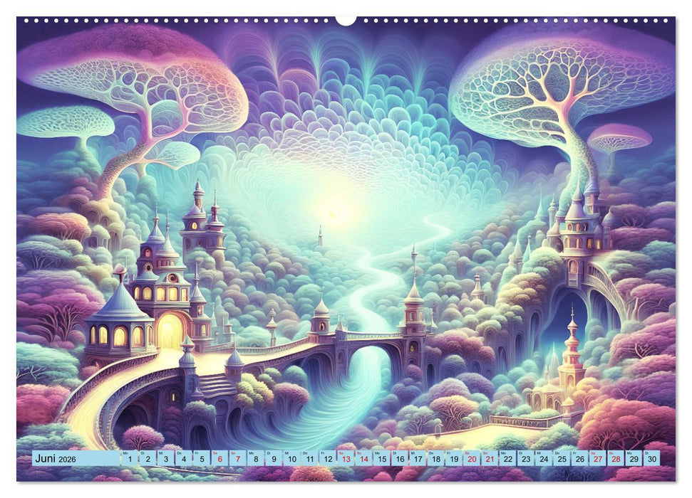 Traumwelten Surreale Landschaften (CALVENDO Wandkalender 2026)