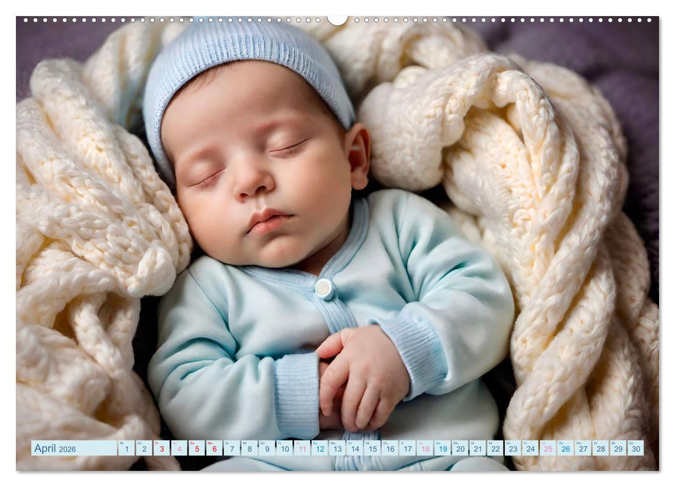 Schlummernde Babys (CALVENDO Premium Wandkalender 2026)