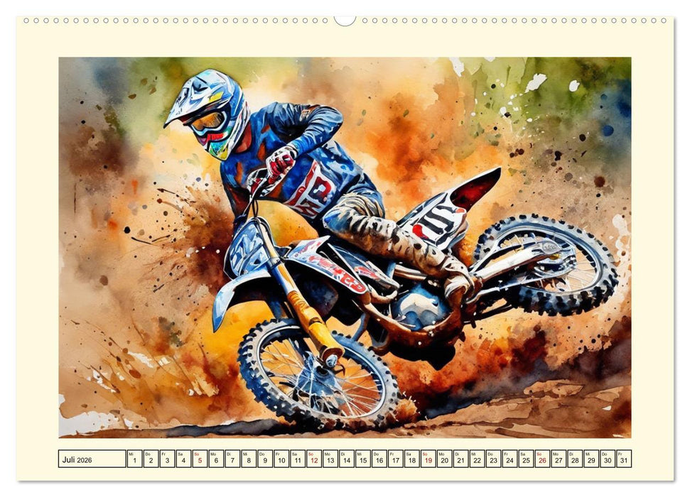 Sehnsucht Motorradfahren (CALVENDO Premium Wandkalender 2026)