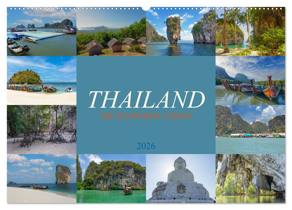 Thailand - Die Schönheit Asiens (CALVENDO Wandkalender 2026)