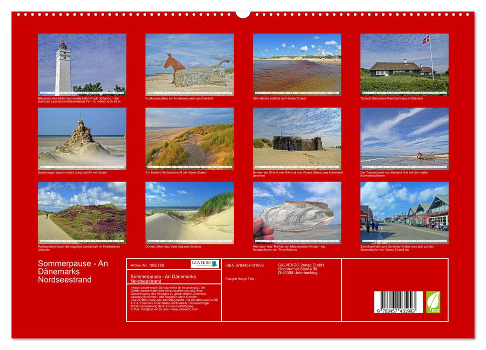 Sommerpause - An Dänemarks Nordseestrand (CALVENDO Premium Wandkalender 2026)