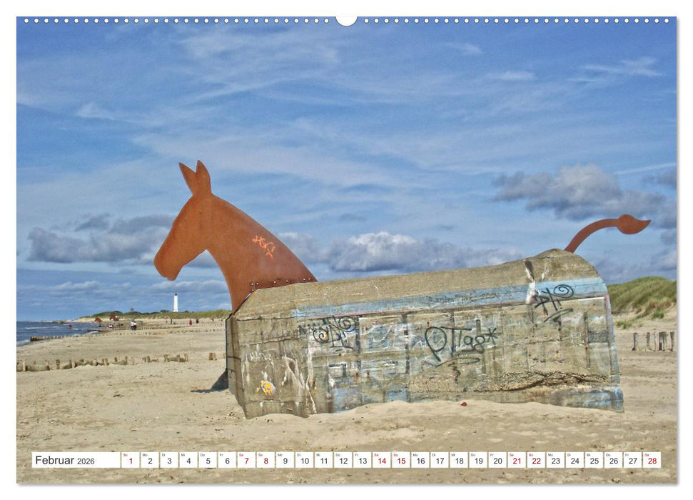 Sommerpause - An Dänemarks Nordseestrand (CALVENDO Premium Wandkalender 2026)