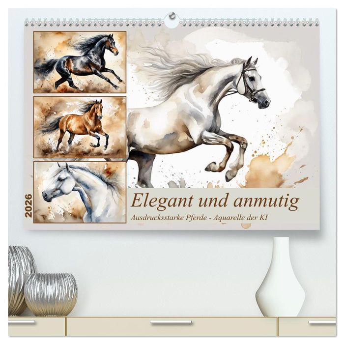 Elegant und anmutig (CALVENDO Premium Wandkalender 2026)