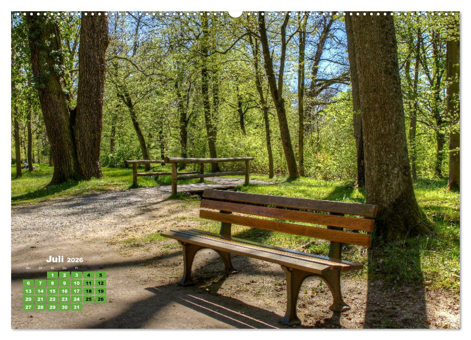 Park Schönbusch Aschaffenburg (CALVENDO Premium Wandkalender 2026)