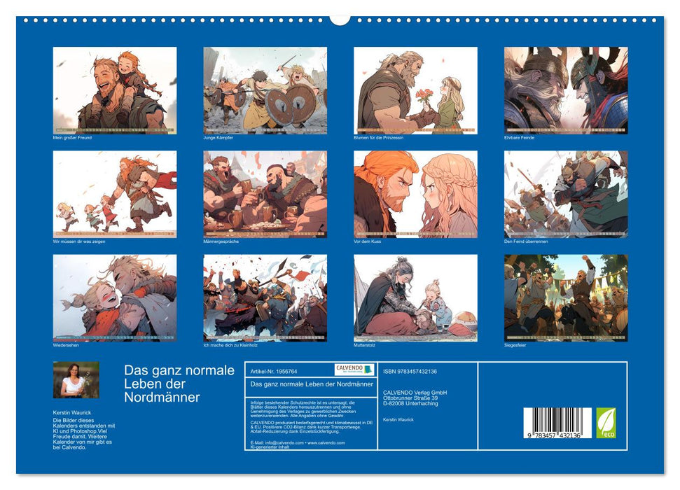 Das ganz normale Leben der Nordmänner (CALVENDO Premium Wandkalender 2026)