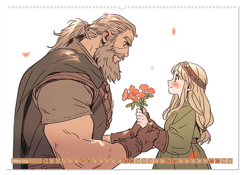 Das ganz normale Leben der Nordmänner (CALVENDO Premium Wandkalender 2026)