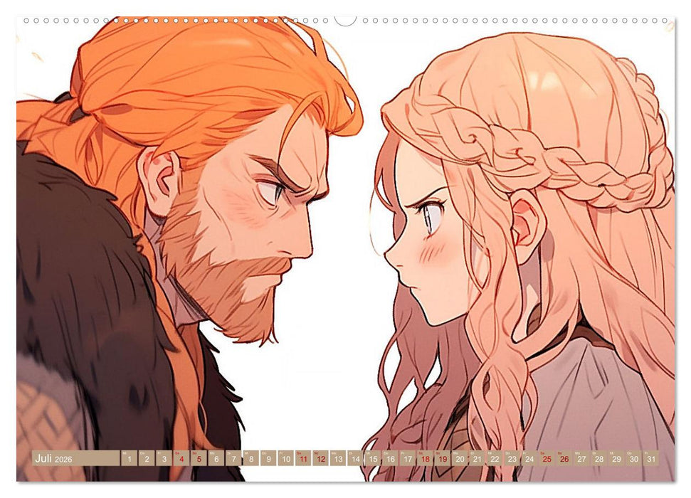 Das ganz normale Leben der Nordmänner (CALVENDO Premium Wandkalender 2026)