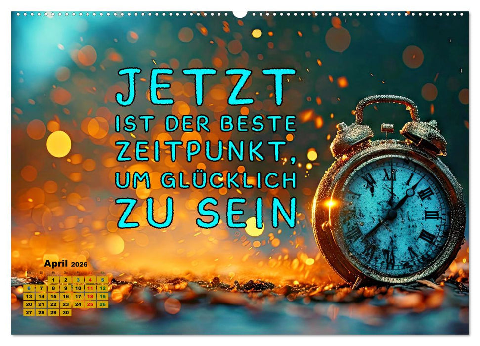 Work - Life - Balance - unterwegs mit coolen Sprüchen (CALVENDO Wandkalender 2026)