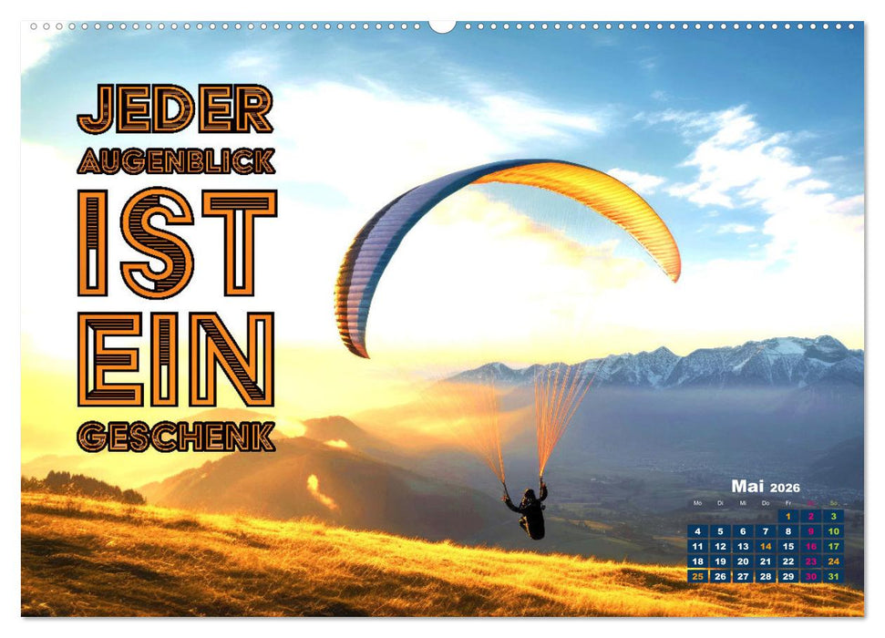 Work - Life - Balance - unterwegs mit coolen Sprüchen (CALVENDO Wandkalender 2026)