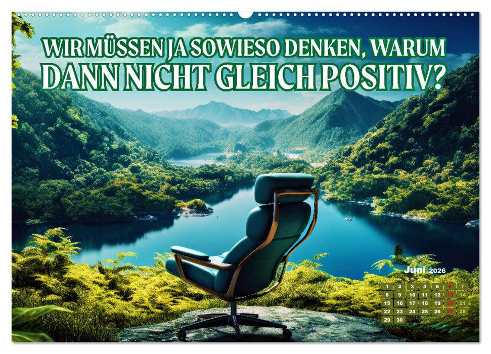 Work - Life - Balance - unterwegs mit coolen Sprüchen (CALVENDO Wandkalender 2026)