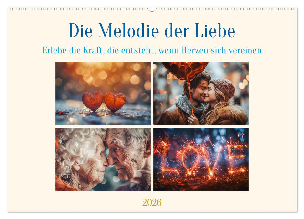 Die Melodie der Liebe (CALVENDO Wandkalender 2026)