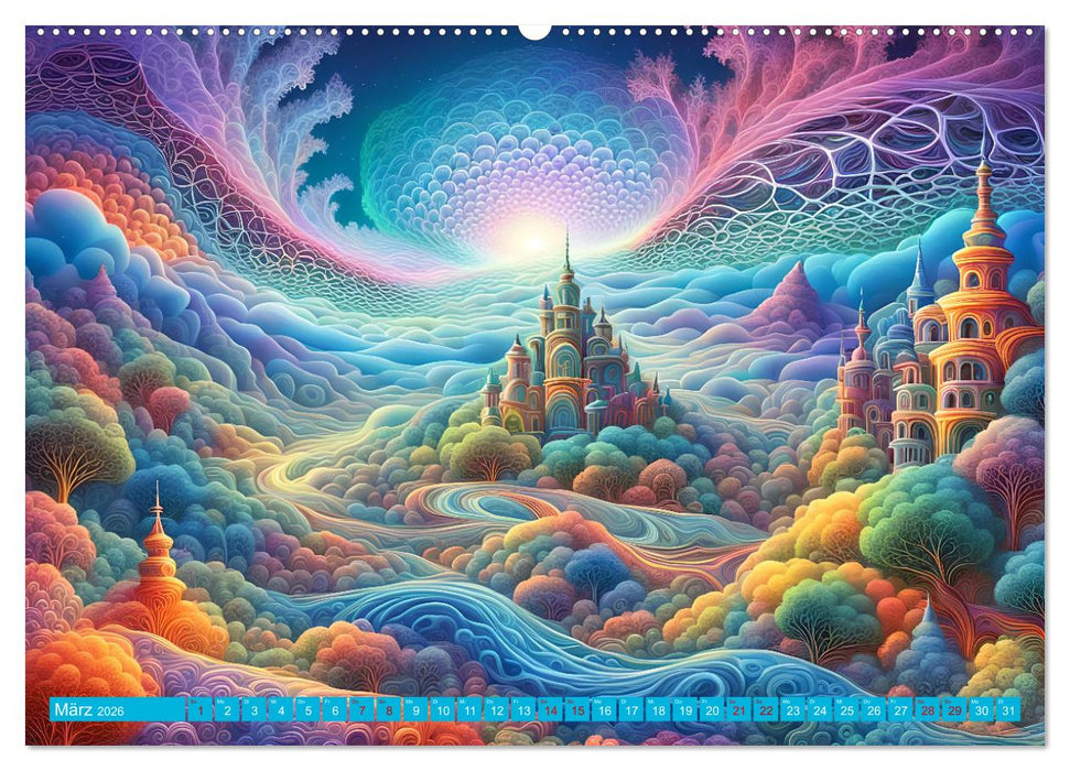 Traumwelten Surreale Landschaften (CALVENDO Premium Wandkalender 2026)