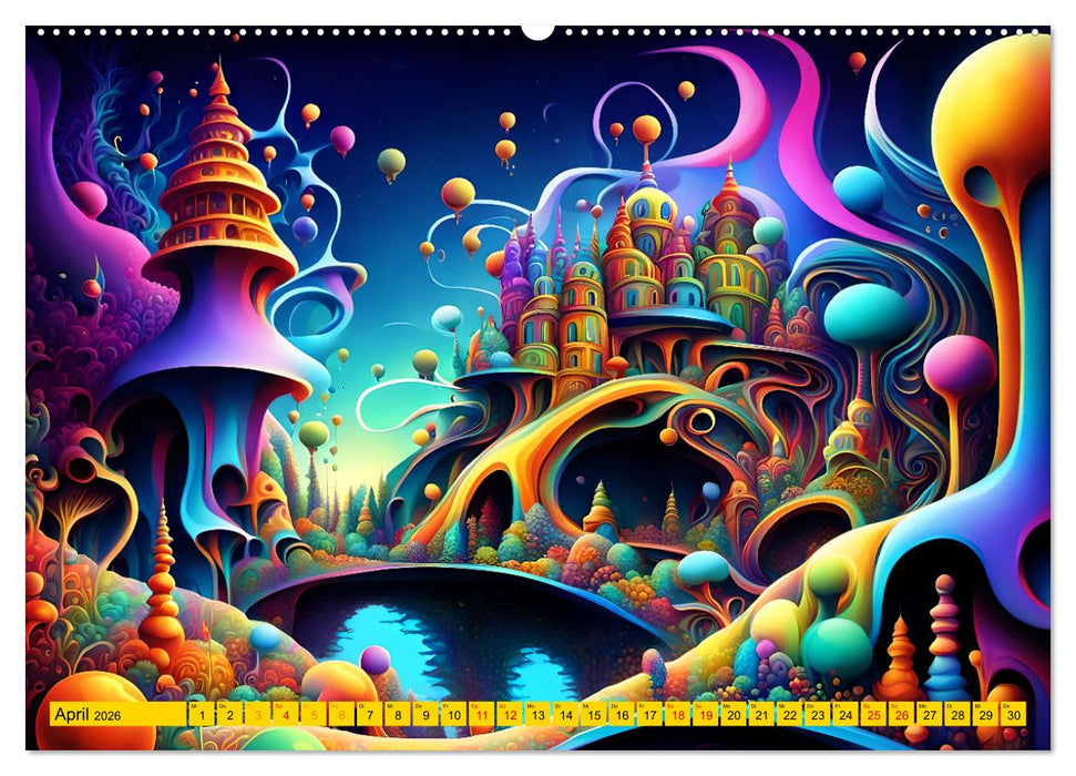 Traumwelten Surreale Landschaften (CALVENDO Premium Wandkalender 2026)