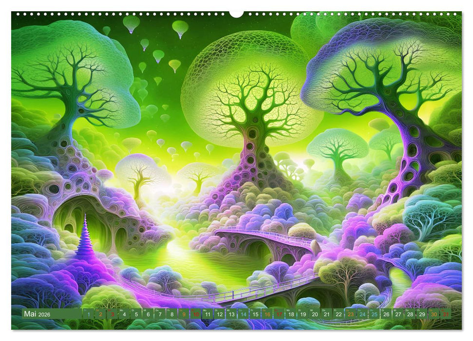 Traumwelten Surreale Landschaften (CALVENDO Premium Wandkalender 2026)