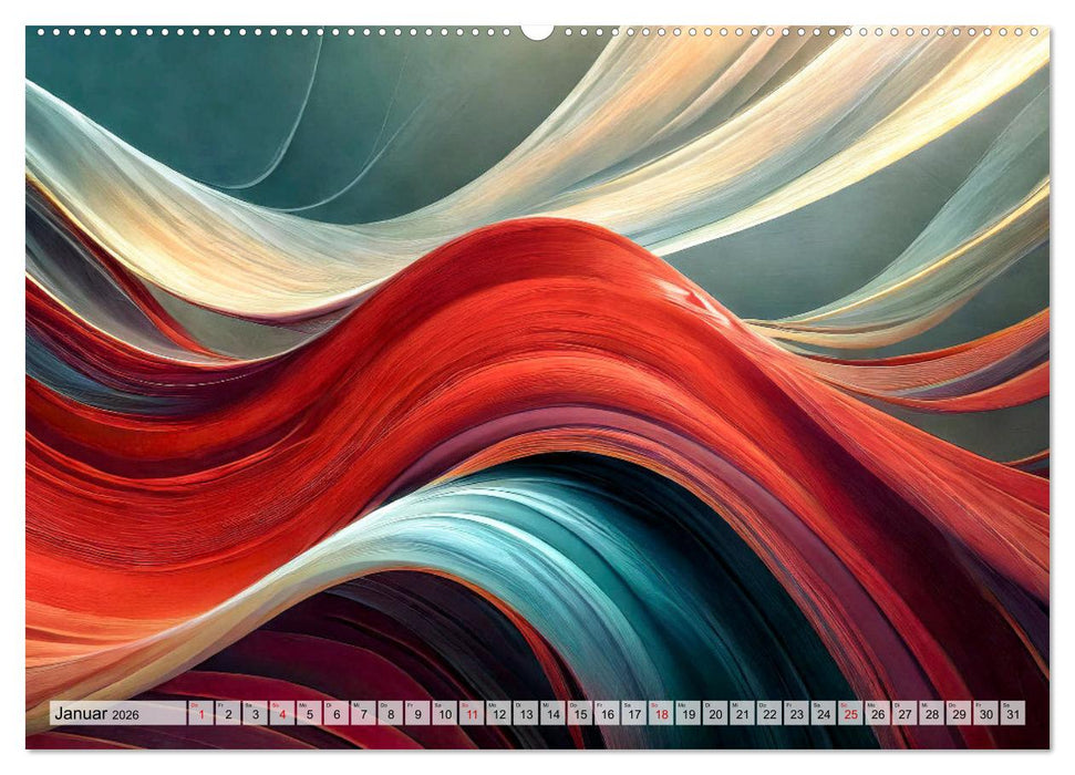 Fließende Formen (CALVENDO Wandkalender 2026)