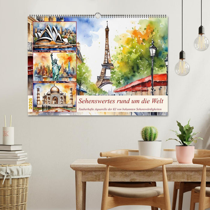 Sehenswertes rund um die Welt (CALVENDO Wandkalender 2026)