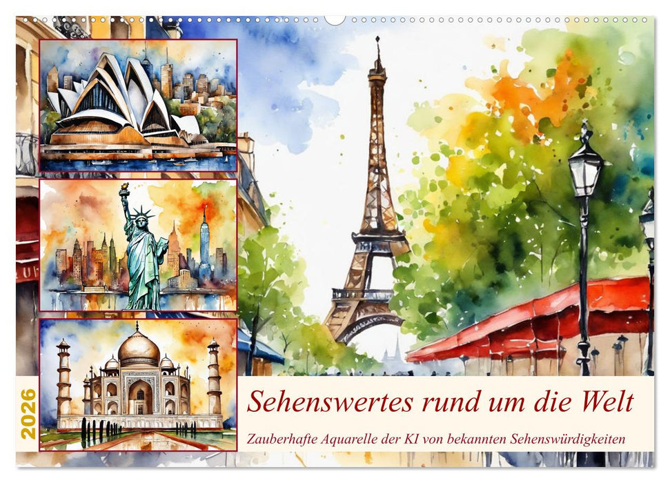 Sehenswertes rund um die Welt (CALVENDO Wandkalender 2026)