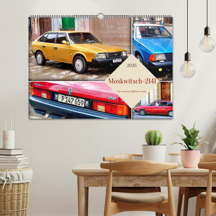 Moskwitsch-2141 - Ein russischer Oldtimer in Kuba (CALVENDO Wandkalender 2026)