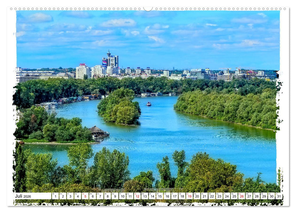 Belgrad zwischen Historie und Moderne (CALVENDO Premium Wandkalender 2026)