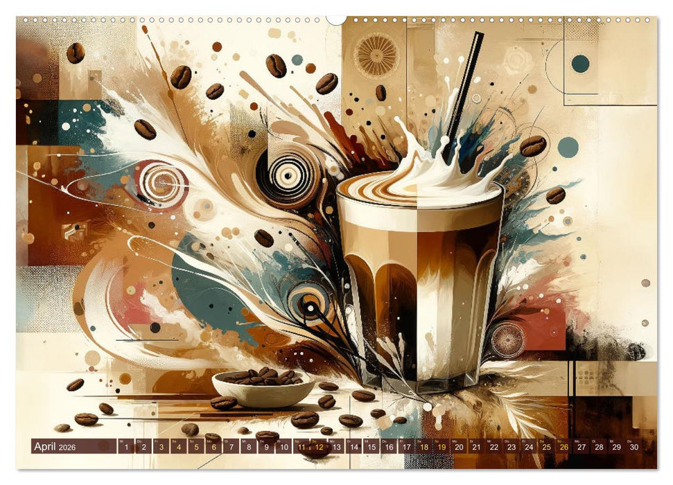 Kaffee & Kunst: Ein Kalender für Genießer (CALVENDO Premium Wandkalender 2026)