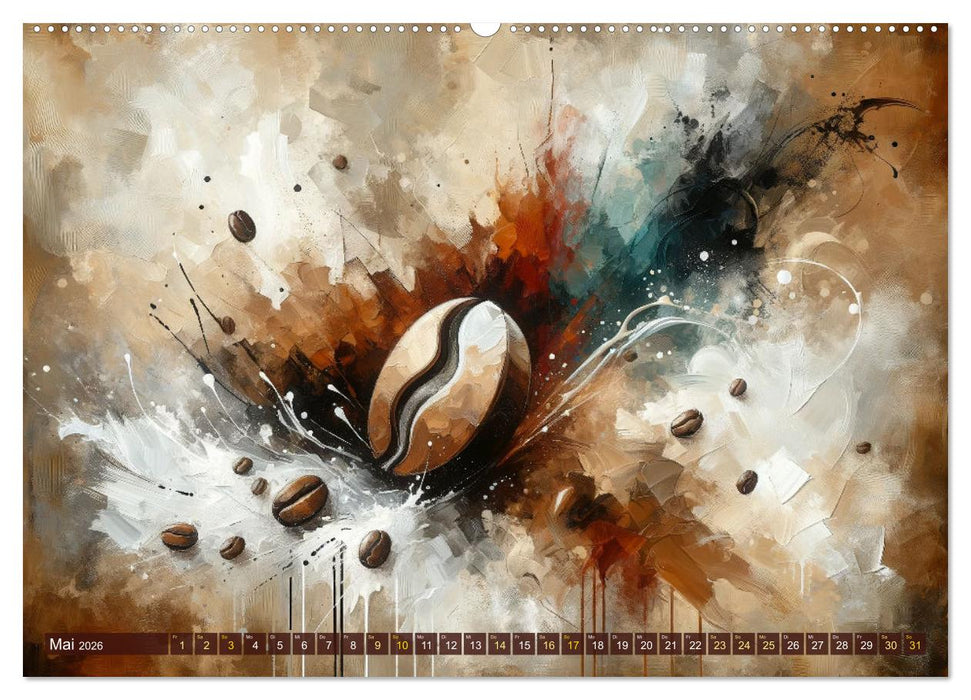Kaffee & Kunst: Ein Kalender für Genießer (CALVENDO Premium Wandkalender 2026)