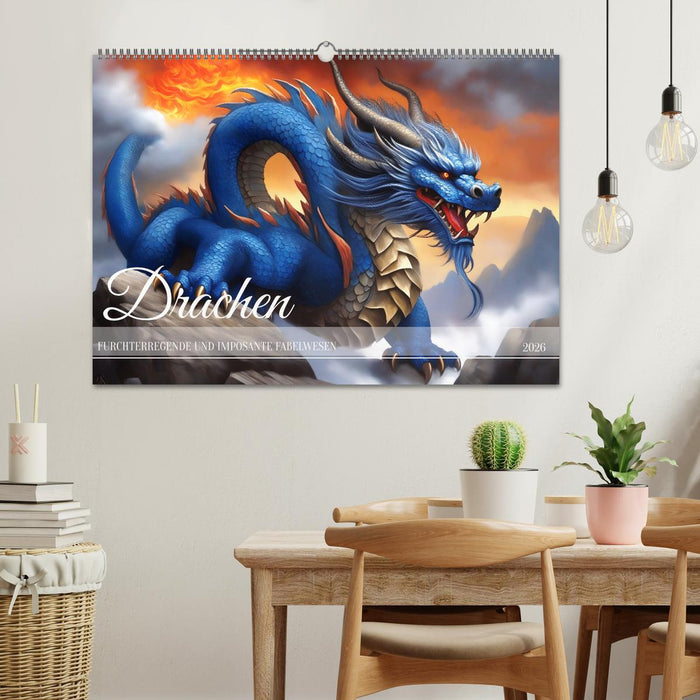 Drachen - Furchterregende und imposante Fabelwesen (CALVENDO Wandkalender 2026)