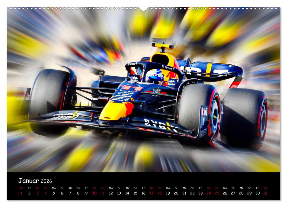 Formel 1 - Benzin im Blut (CALVENDO Premium Wandkalender 2026)