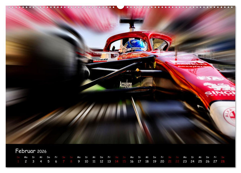 Formel 1 - Benzin im Blut (CALVENDO Premium Wandkalender 2026)