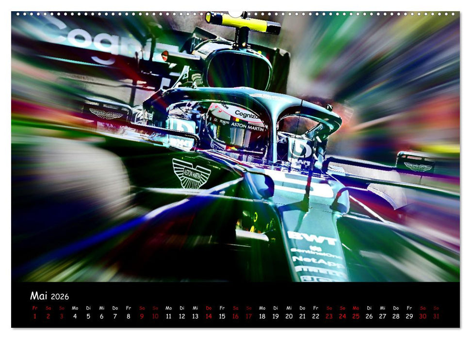 Formel 1 - Benzin im Blut (CALVENDO Premium Wandkalender 2026)