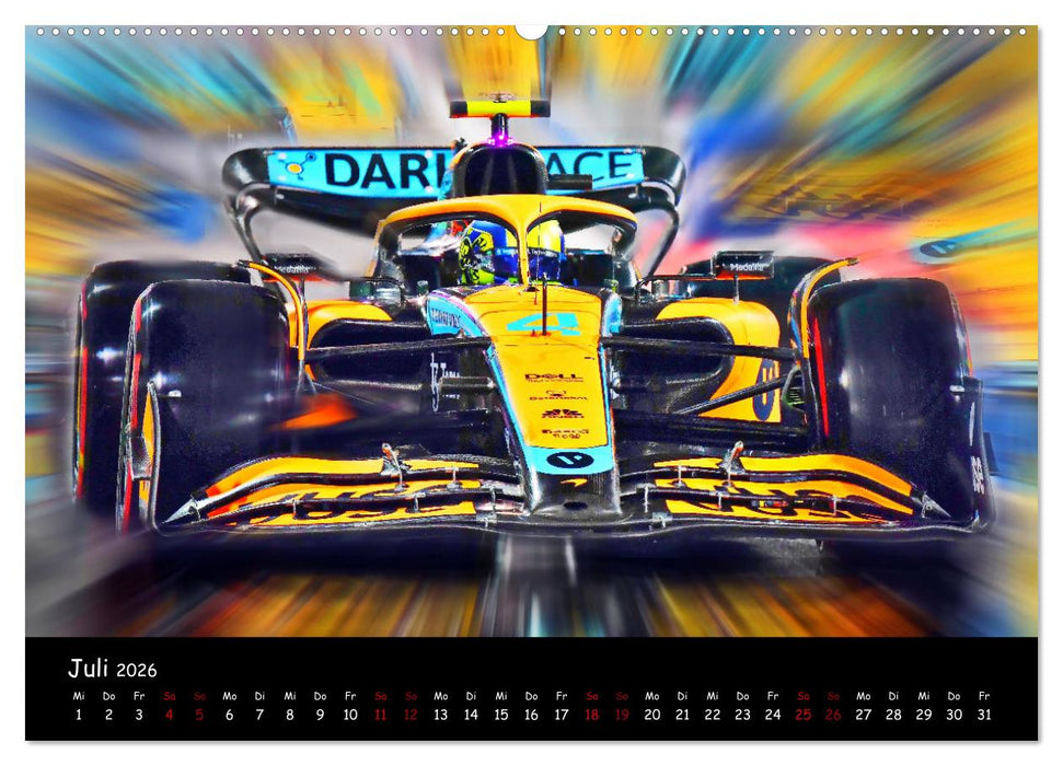 Formel 1 - Benzin im Blut (CALVENDO Premium Wandkalender 2026)