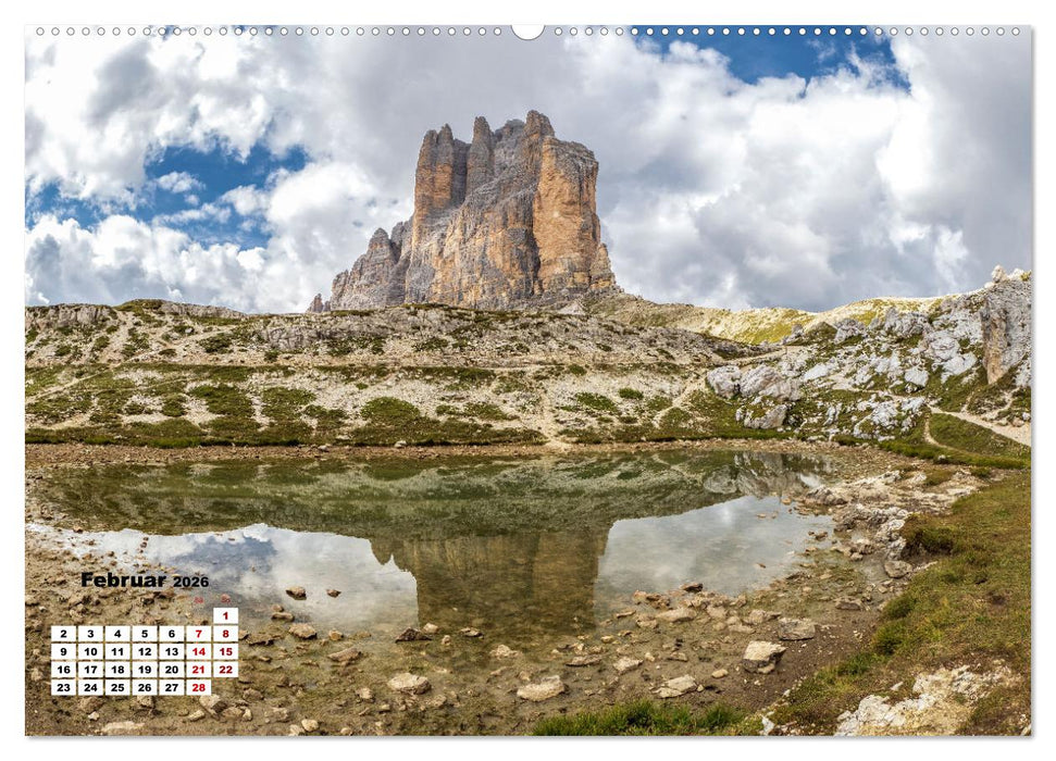 Berggipfel der Dolomiten (CALVENDO Premium Wandkalender 2026)